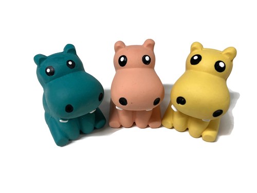 Squeaky hippos rubber - squeaky, doggie